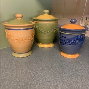 Pistoulet Flour Sugar Tea Canisters